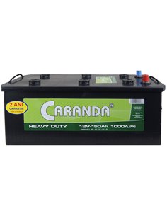 CARANDA HEAVY DUTY 12V 150Ah 1000A - Borna Tip camion