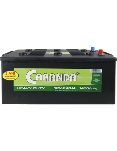 CARANDA HEAVY DUTY 12V 240Ah 1450A - Borna Tip camion