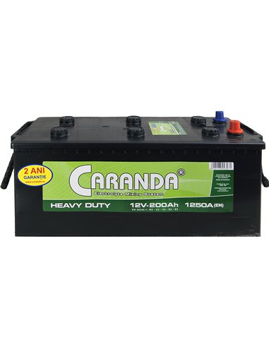 CARANDA HEAVY DUTY EMS 12V 200Ah 1250A - Borna Tip camion