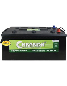 CARANDA HEAVY DUTY EMS 12V 225Ah 1400A - Borna Tip camion