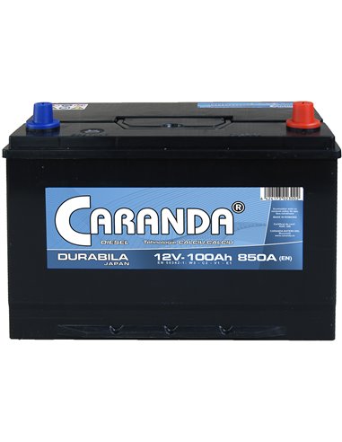 CARANDA DURABILA JAPAN 12V 100Ah 850A - Borna Normala (dreapta +)
