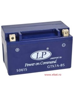 LANDPORT GEL - Power on Command - moto 12V 7Ah - Borna Inversa (stanga +)
