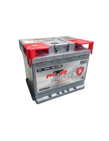 ROMBAT MTR SILVER 12V 50Ah 500A - Borna Normala (dreapta +)