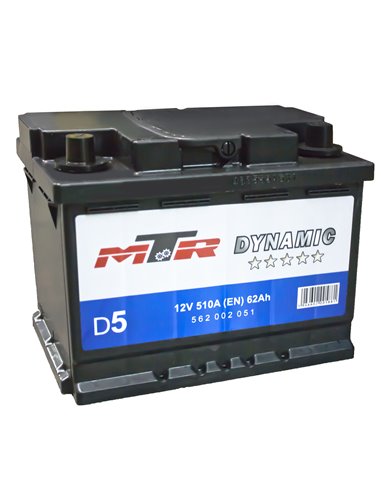 ROMBAT MTR-DYNAMIC 12V 62Ah 510A - Borna Normala (dreapta +)