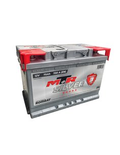 ROMBAT MTR SILVER 12V 75Ah 750A - Borna Normala (dreapta +)