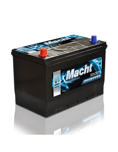 MACHT JIS 12V 95Ah 850A - Borna Inversa (stanga +)