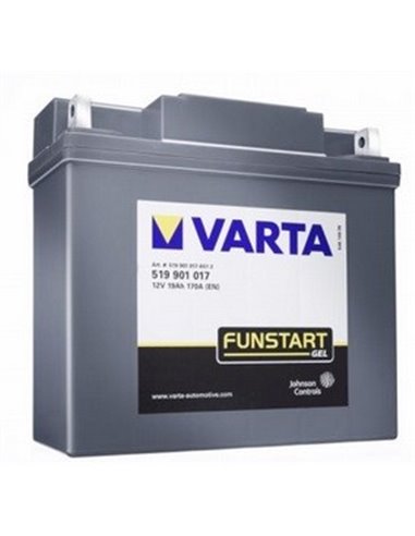 VARTA FUNSTART GEL (PowerSportsGEL) START-STOP 12V 19Ah 170A - Borna Normala (dreapta +)