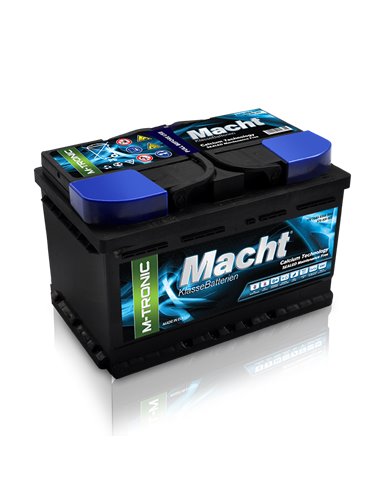 MACHT M-TRONIC 12V 72Ah 630A - Borna Normala (dreapta +)