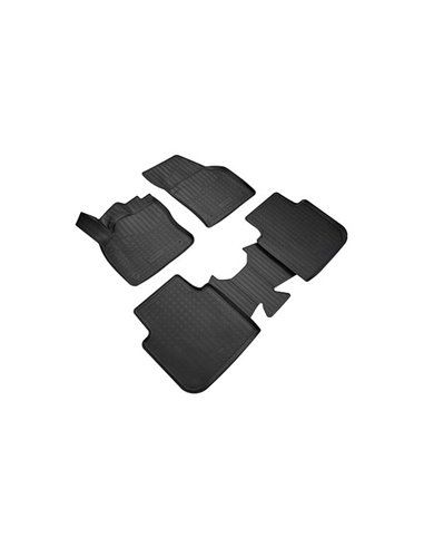 SET COVORASE AUTO CAUCIUC FIT SKODA KODIAQ 3D (2017-)   VOLKSWAGEN TIGUAN II ALLSPACE 3D (2017-) (5 LOCURI) - 5 PCS