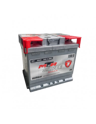 ROMBAT MTR SILVER 12V 55Ah 540A - Borna Normala (dreapta +)