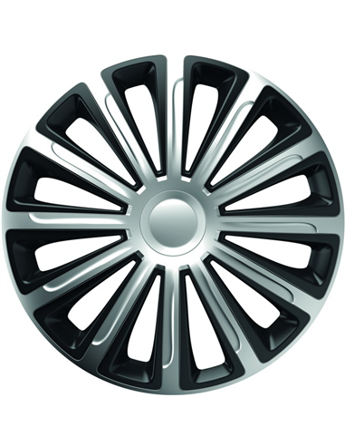 SET CAPACE ROTI 15' SILVER&BLACK TREND