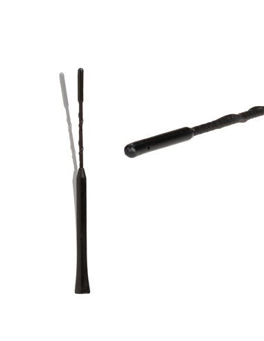 ANTENA AUTO EXTERIOR NEAGRA 23CM CU 2 ADAPTOARE (5-6MM)