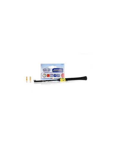 ANTENA AUTO EXTERIOR NEAGRA 23CM CU 2 ADAPTOARE (5-6MM)