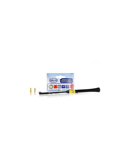 ANTENA AUTO EXTERIOR NEAGRA 23CM CU 2 ADAPTOARE (5-6MM)