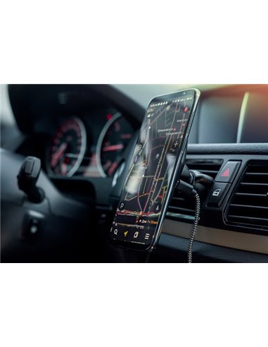 SUPORT TELEFON 4.7' - 7.5' CU INCARCARE WIRELESS QI , CU ARTICULATIE ROTATIVA 360