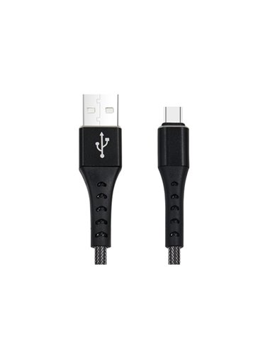 CABLU DATE INCARCARE FISH FAST CHARGE 3.0 USB LA TYPE-C 1M 3A NEGRU