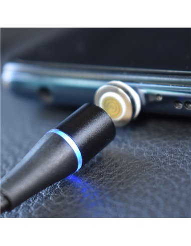 CABLU DATE INCARCARE 3IN1 FAST CHARGE 3.0 USB LA MICRO USB/TYPE-C/LIGHTNING 1.5M 3A NEGRU