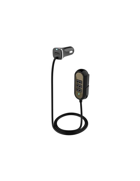 INCARCATOR AUTO 4XUSB 5.8A (2.4A FATA SI 3.4A SPATE) CU EXTENSIE 1.4M
