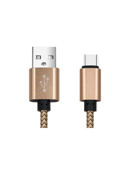 CABLU DATE INCARCARE USB LA TYPE-C 1M 2A GOLD
