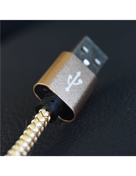 CABLU DATE INCARCARE USB LA LIGHTNING 1M 2A GOLD