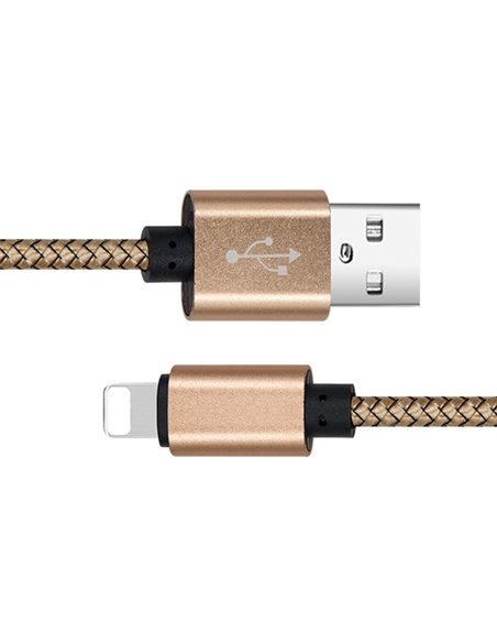 CABLU DATE INCARCARE USB LA LIGHTNING 1M 2A GOLD
