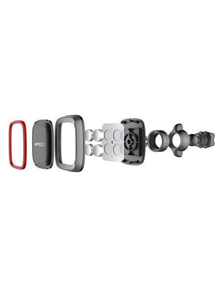 SUPORT TELEFON MAGNETIC AUTO CU FIXARE IN GRILA DE VENTILATIE SI ROTATIE 360