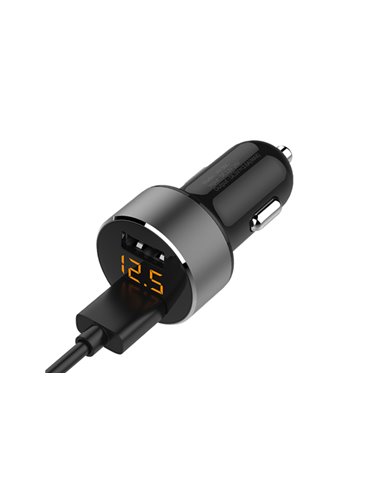 INCARCATOR AUTO 2XUSB 3.6A CU AFISAJ TENSIUNE/PUTERE LED