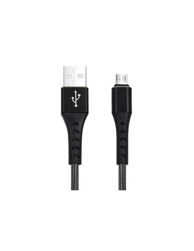 CABLU DATE INCARCARE FISH FAST CHARGE 3.0 USB LA MICRO USB 1M 3A NEGRU