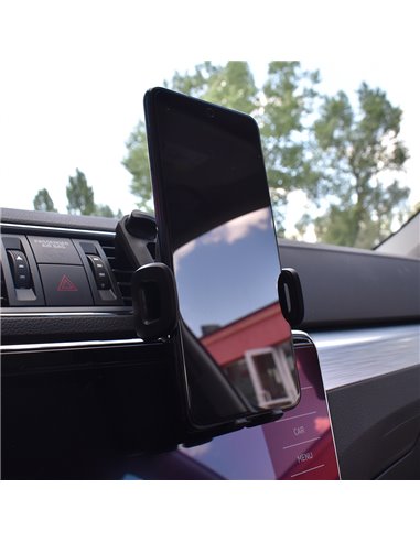 SUPORT TELEFON AUTO EXTENSIBIL 55-105MM CU PRINDERE IN GRILA DE VENTILATIE