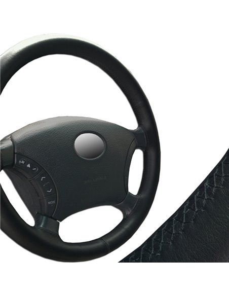 HUSA VOLAN CU SNUR PIELE NATURALA ONE LINE NEGRU 39-41 CM