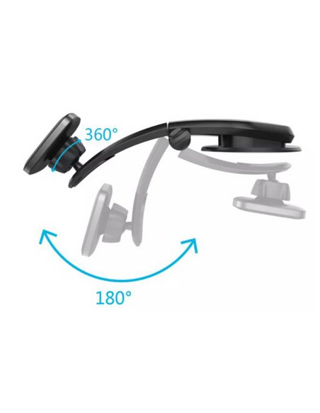 SUPORT TELEFON MAGNETIC AUTO CU FIXARE PE BORD SI BRAT FLEXIBIL
