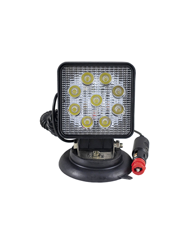 PROIECTOR DE LUCRU CU LED. PATRAT. LUMINA CONCENTRATA. BAZA MAGNETICA JBM