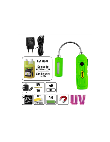 LANTERNA PORTABILA LED - UV CU BAZA MAGNETICA JBM