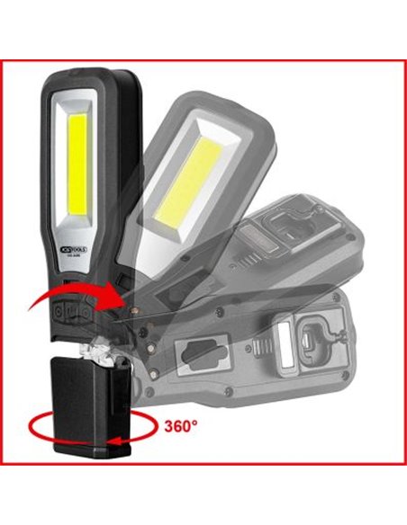 LAMPA DE MANA MOBILA PENTRU ATELIER. PLIABILA. 550 LUMENI