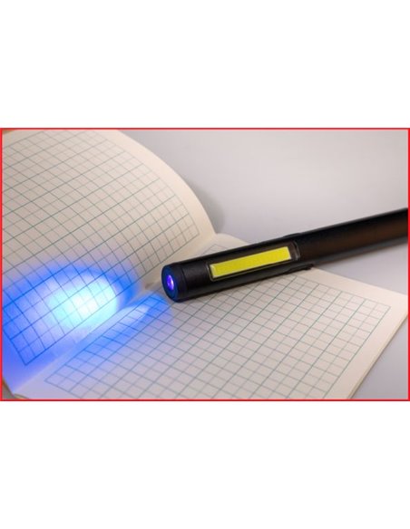 LED COB STRIPE LAMPA DE INSPECTIE 350 LUMENI CU LED UV SPOT ?I POINTER LASER