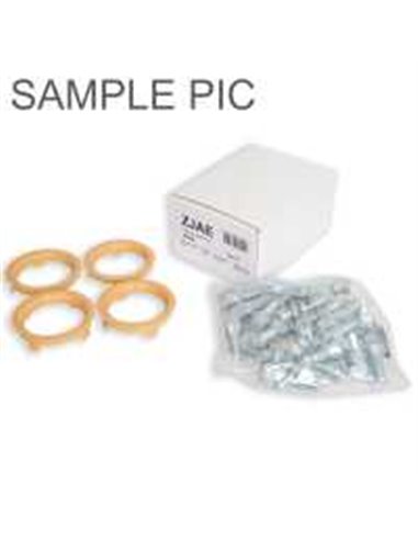 Set prezoane aliaj M12X1.50 Surub L 26mm | Hex 17 | 20buc Conic Inel Int 72.6/Ext 74.1