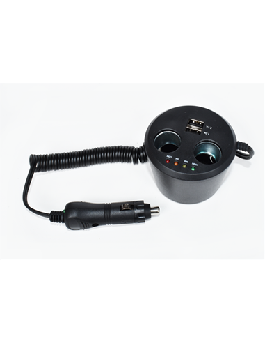 DUBLU STECHER FORMA PAHAR CU 2 PORTURI BRICHETA SI 2 PORTURI USB 3.1 A