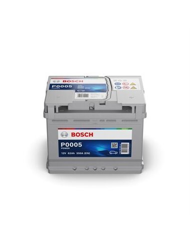 BOSCH Power Line 12V 62Ah 550A - Borna Normala (dreapta +)