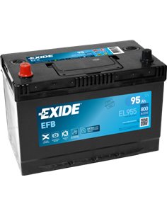 EXIDE START-STOP EFB 12V 95Ah 800A - Borna Inversa (stanga +)