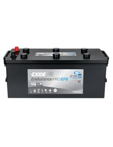EXIDE EndurancePRO EFB 12V 180Ah 1000A - Borna Tip camion
