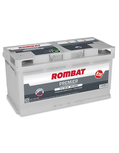 ROMBAT PREMIER 12V 100Ah 900A - Borna Normala (dreapta +)