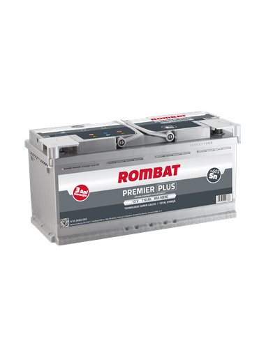 ROMBAT PREMIER PLUS 12V 110Ah 950A - Borna Normala (dreapta +)