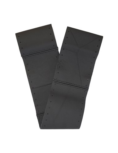 HUSA VOLAN CU SNUR PIELE NATURALA NEGRU 36-39 CM