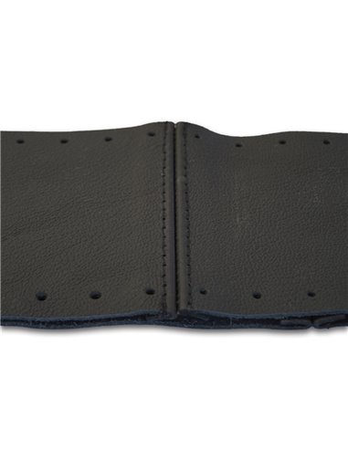 HUSA VOLAN CU SNUR PIELE NATURALA NEGRU 36-39 CM