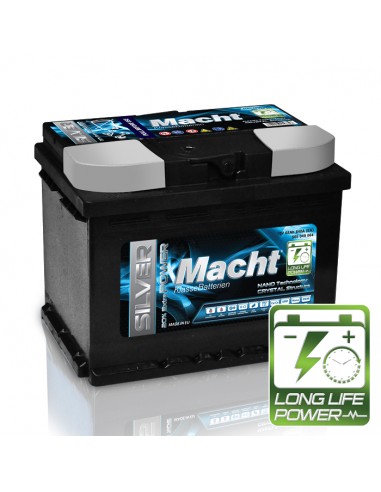 MACHT SILVER POWER 12V 65Ah 640A - Borna Normala (dreapta +)