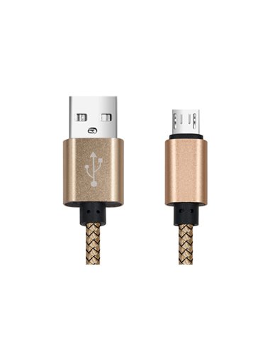 CABLU DATE INCARCARE USB LA MICRO USB 1M 2A GOLD