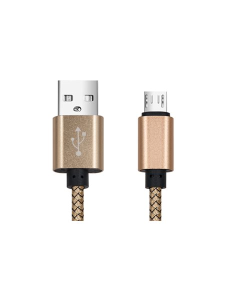 CABLU DATE INCARCARE USB LA MICRO USB 1M 2A GOLD