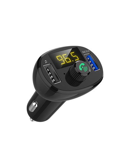 INCARCATOR AUTO 1XUSB QC3.0 SI 1XUSB 2.4A CU BLUETOOTH SI MODULATOR FM