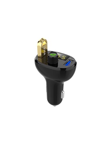 INCARCATOR AUTO 1XUSB QC3.0 SI 1XUSB 2.4A CU BLUETOOTH SI MODULATOR FM