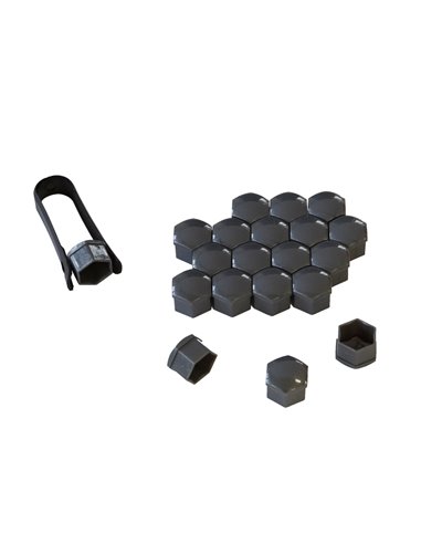 CAPAC PREZOANE 19 MM GRI SET 20 BUC+CLESTE